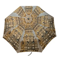 Salvo Palace Exterior View, Montevideo, Uruguay Folding Umbrellas by dflcprintsclothing