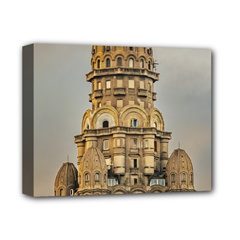 Salvo Palace Exterior View, Montevideo, Uruguay Deluxe Canvas 14  X 11  (stretched) by dflcprintsclothing