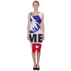 Womens March Sleeveless Pencil Dress