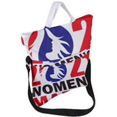 Womens March Fold Over Handle Tote Bag