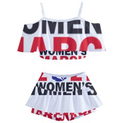 Womens March Kids  Off Shoulder Skirt Bikini