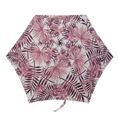 Pink Leaves Mini Folding Umbrellas by goljakoff