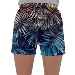 Tropical Leaves Sleepwear Shorts by goljakoff