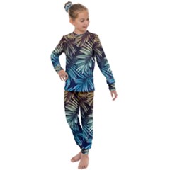 Tropical Leaves Kids  Long Sleeve Set 