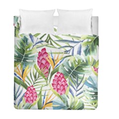 Tropical Flowers Duvet Cover Double Side (full/ Double Size)