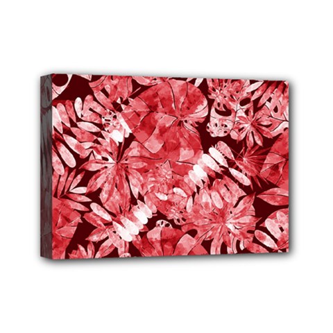Red Leaves Mini Canvas 7  X 5  (stretched) by goljakoff