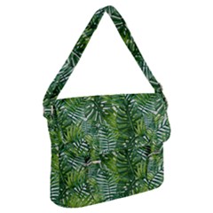 Green Leaves Buckle Messenger Bag