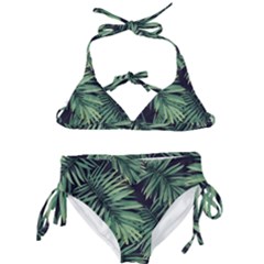 Green Palm Leaves Kids  Classic Bikini Set