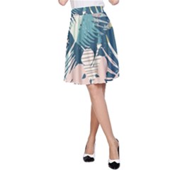 Abstract Flowers A-line Skirt by goljakoff