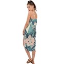 Abstract flowers Waist Tie Cover Up Chiffon Dress View2