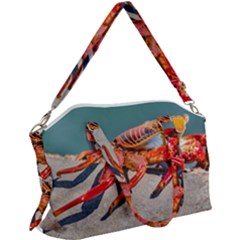 Colored Crab, Galapagos Island, Ecuador Canvas Crossbody Bag by dflcprintsclothing
