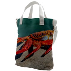 Colored Crab, Galapagos Island, Ecuador Canvas Messenger Bag by dflcprintsclothing