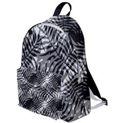 Tropical Leafs Pattern, Black And White Jungle Theme The Plain Backpack by Casemiro