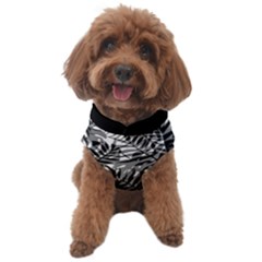 Tropical Leafs Pattern, Black And White Jungle Theme Dog Sweater by Casemiro