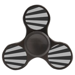 Striped Black And Grey Colors Pattern, Silver Geometric Lines Finger Spinner by Casemiro