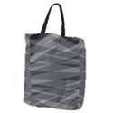 Abstract geometric pattern, silver, grey and black colors Giant Grocery Tote View1