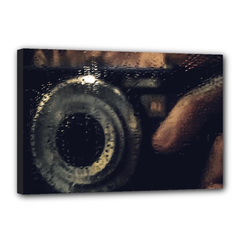 Creative Undercover Selfie Canvas 18  x 12  (Stretched)