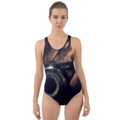 Creative Undercover Selfie Cut-Out Back One Piece Swimsuit