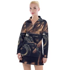 Creative Undercover Selfie Women s Long Sleeve Casual Dress