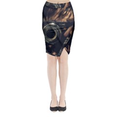 Creative Undercover Selfie Midi Wrap Pencil Skirt by dflcprintsclothing