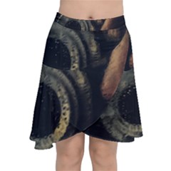 Creative Undercover Selfie Chiffon Wrap Front Skirt