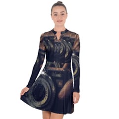 Creative Undercover Selfie Long Sleeve Panel Dress