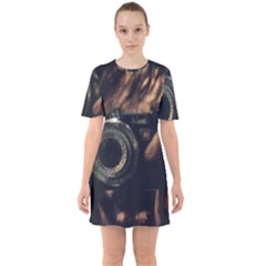 Creative Undercover Selfie Sixties Short Sleeve Mini Dress