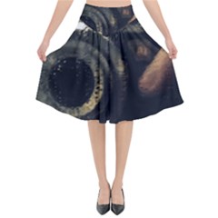Creative Undercover Selfie Flared Midi Skirt by dflcprintsclothing