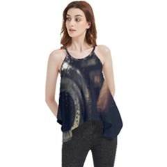 Creative Undercover Selfie Flowy Camisole Tank Top by dflcprintsclothing