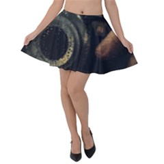 Creative Undercover Selfie Velvet Skater Skirt by dflcprintsclothing