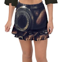 Creative Undercover Selfie Fishtail Mini Chiffon Skirt