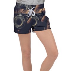 Creative Undercover Selfie Velour Lounge Shorts by dflcprintsclothing