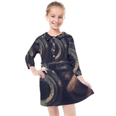 Creative Undercover Selfie Kids  Quarter Sleeve Shirt Dress by dflcprintsclothing