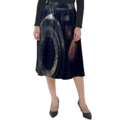Creative Undercover Selfie Classic Velour Midi Skirt  by dflcprintsclothing