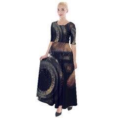 Creative Undercover Selfie Half Sleeves Maxi Dress by dflcprintsclothing