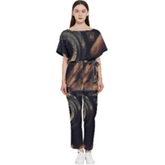 Creative Undercover Selfie Batwing Lightweight Jumpsuit by dflcprintsclothing