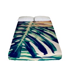 Monstera Leaf Fitted Sheet (full/ Double Size) by goljakoff