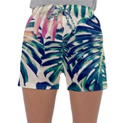 Monstera Leaf Sleepwear Shorts by goljakoff