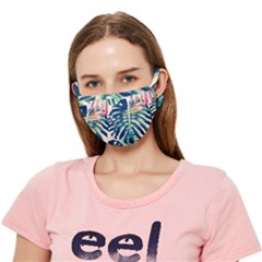 Monstera Leaf Crease Cloth Face Mask (adult) by goljakoff