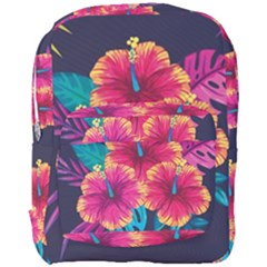 Neon Flowers Full Print Backpack