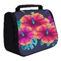 Neon flowers Full Print Travel Pouch (Small) View2