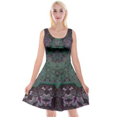 Mandala Corset Reversible Velvet Sleeveless Dress