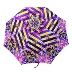 Pop Punk Mandala Folding Umbrellas by MRNStudios