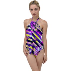 Pop Punk Mandala Go With The Flow One Piece Swimsuit by MRNStudios