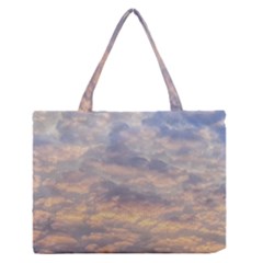 Cloudscape Photo Print Zipper Medium Tote Bag by dflcprintsclothing