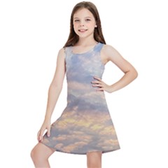 Cloudscape Photo Print Kids  Lightweight Sleeveless Dress by dflcprintsclothing