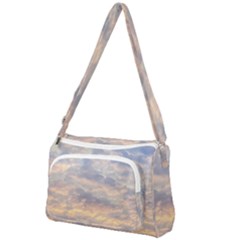 Cloudscape Photo Print Front Pocket Crossbody Bag by dflcprintsclothing