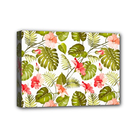 Tropical Flowers Mini Canvas 7  X 5  (stretched) by goljakoff