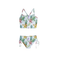 Tropical Pineapples Girls  Tankini Swimsuit by goljakoff