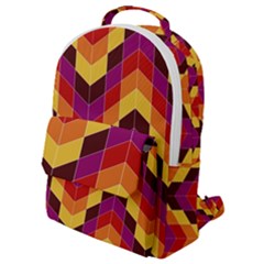 Geometric  Flap Pocket Backpack (small) by Sobalvarro